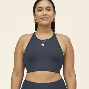 Girlfriend Collective Topanga Bra Midnight XS